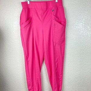Cuddl Duds Climate Right Women's Pink 7 Pocket Jogger Running Pants Sz L